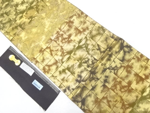 JAPANESE FUKURO OBI / UNUSED / WOVEN SQUARE